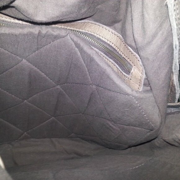 VALENTINA-Woven Brown Leather Traditional Shape Backpack/Knapsack-GORGEOUS! NWT - Picture 8 of 9